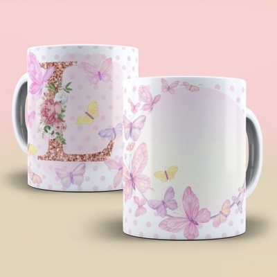 Caneca Alfabeto Borboleta