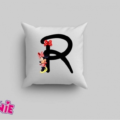 Capa de Almofada Alfabeto Disney Inicial Menina