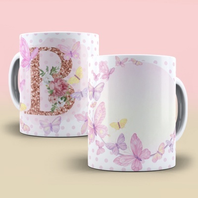 Caneca Alfabeto Borboleta