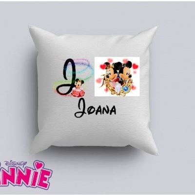 Capa de Almofada Personalizada Alfabeto Disney Menina