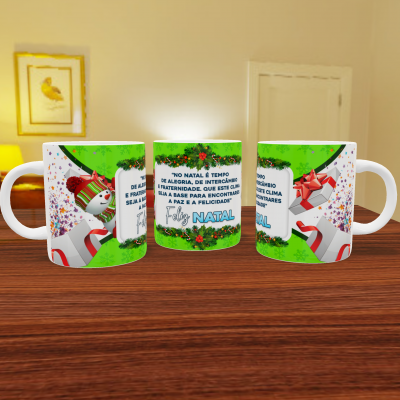 Canecas de Natal c/ frases - 12 temas
