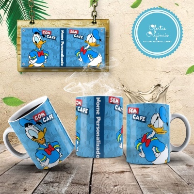 Caneca Disney Com Café Sem Café Personalizada