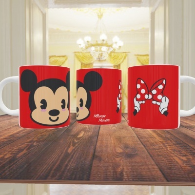 Canecas Mickey e Minnie - 24 Imagens