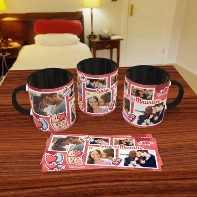 Canecas Love Collage - 9 Temas