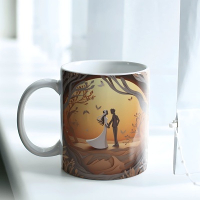 Caneca Casais de Papel