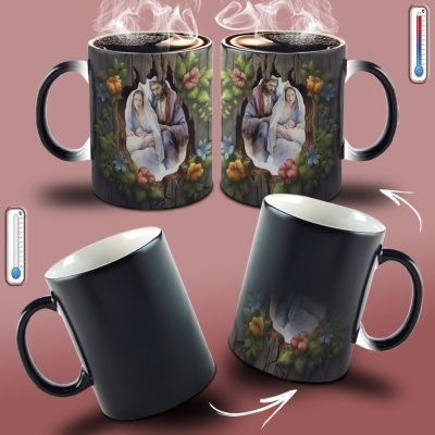 Caneca Presépio Imagem  3D