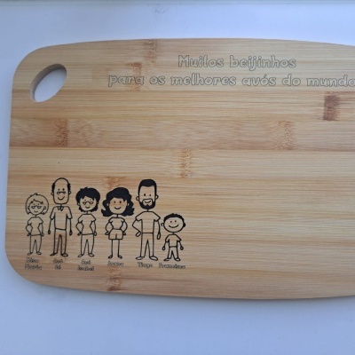 Tábua de Cozinha Personalizada "Avós"
