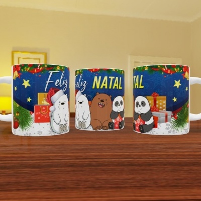 Canecas de Natal Infantil - 12 Temas
