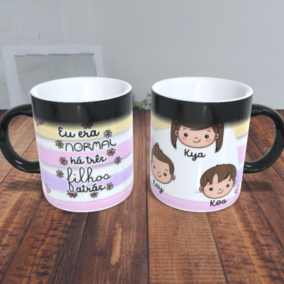 Caneca Eu Era Normal há ... filhos atrás