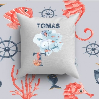 Almofada Alfabeto Menino Personalizado