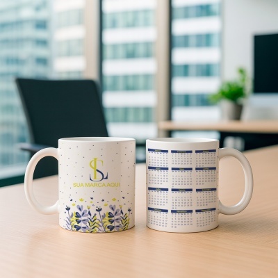 Caneca Calendário 2026 Corporativo