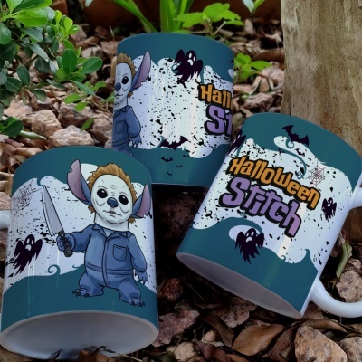 Caneca Stitch Hallowen