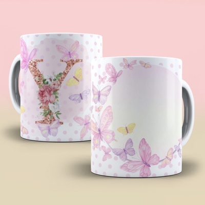 Caneca Alfabeto Borboleta