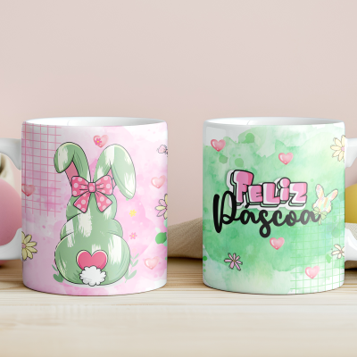 Caneca Páscoa Aquarela