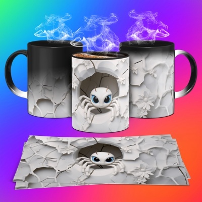Caneca Halloween Imagem  3D