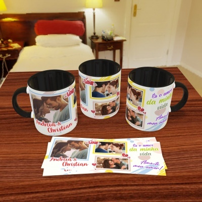 Canecas Love Collage - 9 Temas