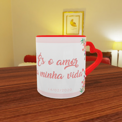 Canecas Namorados Texto e Fotos - 12 Temas