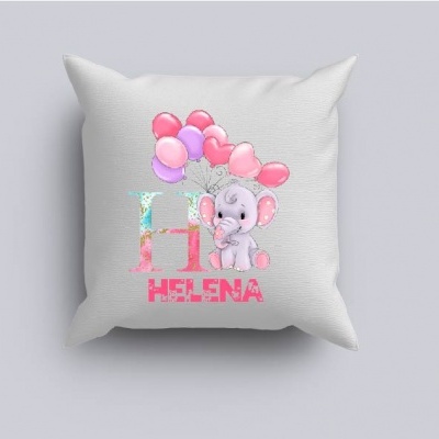 Capa de Almofada Alfabeto Menina Personalizado