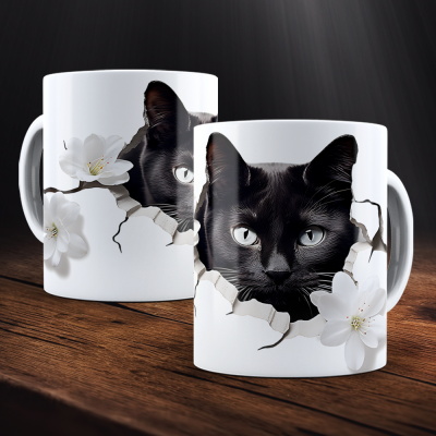 Caneca Halloween Imagem  3D