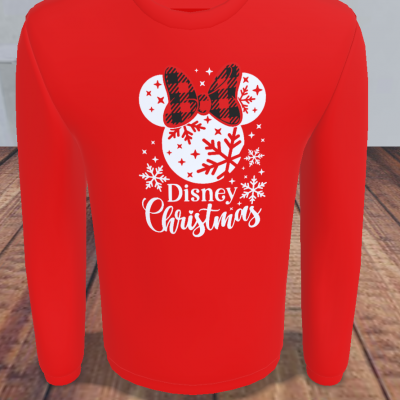 T-shirt M/Comprida Disney Christmas Preta