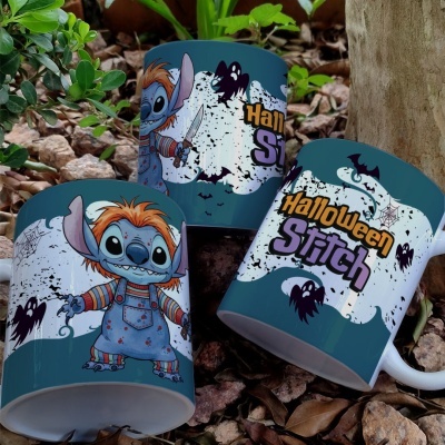 Caneca Stitch Hallowen