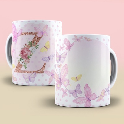 Caneca Alfabeto Borboleta