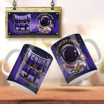 Caneca Pai Austronauta Bubble