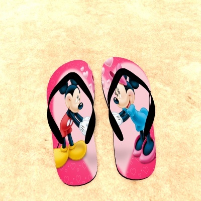 Chinelos Minnie e Mickey