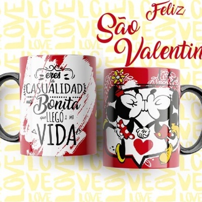 Canecas Mickey Love - 7 Temas