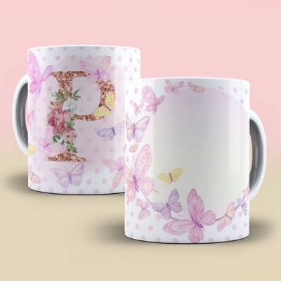 Caneca Alfabeto Borboleta