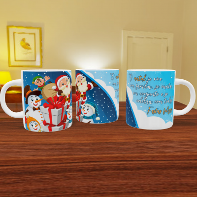 Canecas de Natal c/ frases - 12 temas