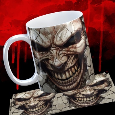 Caneca Terror Imagem  3D  - Terror