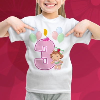 T-shirt Aniversário  Criança