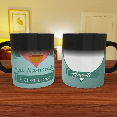 Caneca Namorados Com Foto - 18 Temas