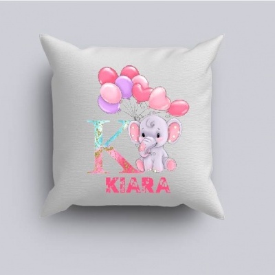 Capa de Almofada Alfabeto Menina Personalizado
