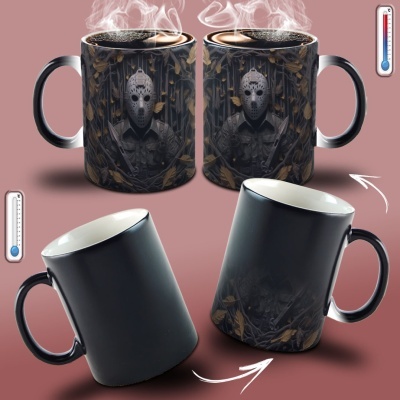 Caneca Terror Imagem  3D - Sexta-feira 13 - Jason