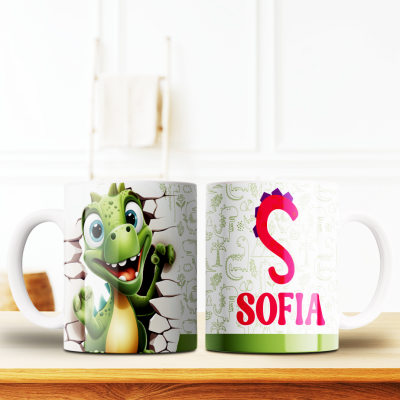 Caneca Alfabeto Dinossauro