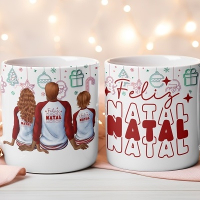 Caneca Natal Família