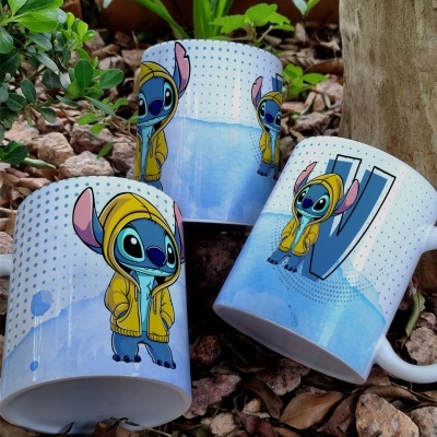 Caneca Alfabeto Stitch