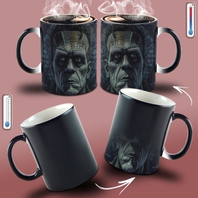 Caneca Terror Imagem  3D - Frankenstein