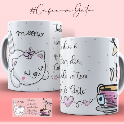 Canecas Café com Gato