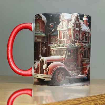 Caneca Carros de Natal