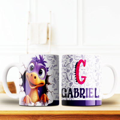 Caneca Alfabeto Dinossauro