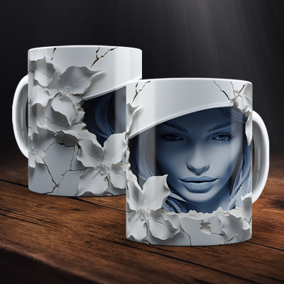 Caneca Halloween Imagem  3D