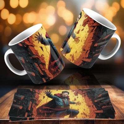 Caneca Heróis e Vilões Imagem 3D