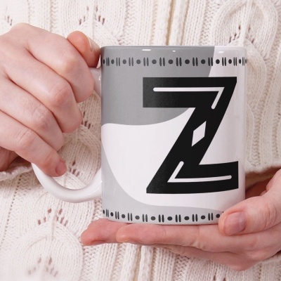 Caneca Alfabeto Geometrico
