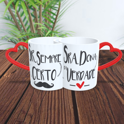 Par de Canecas Namorados Casais