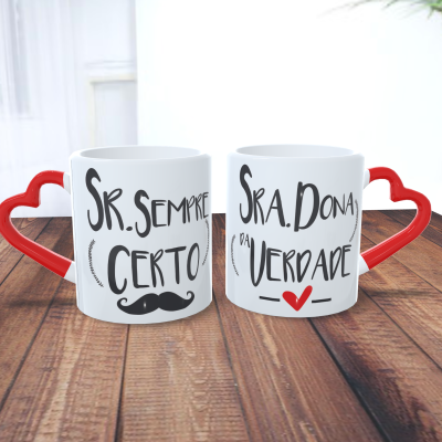 Par de Canecas Namorados Casais