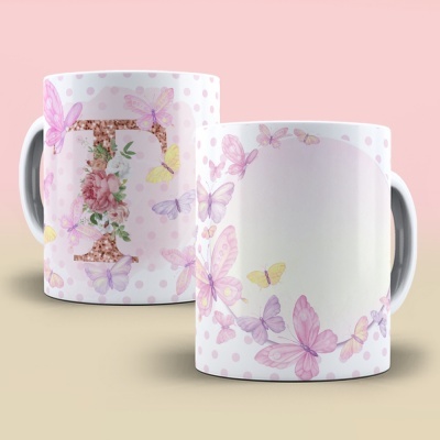 Caneca Alfabeto Borboleta