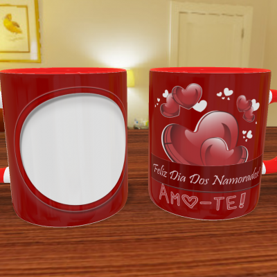 Caneca Namorados Com Foto - 18 Temas